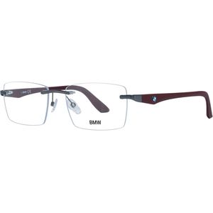 Bmw - Rimloze Rode Bril - Grijs - Metaal