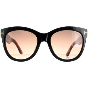 Tom Ford zonnebril Wallace FT0870 05F Zwart Havana Brown Gradiënt | Sunglasses