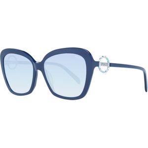Emilio Pucci, Accessoires, Dames, Blauw, ONE Size, Blauwe Vlinder Zonnebril