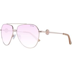 Guess - GF6140 - Zonnebril - Rosegold - Bordeaux - Pilootstijl - 100% UVA & UVB Bescherming