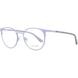 Guess, Accessoires, Dames, Paars, ONE Size, Paarse Ronde Optische Monturen voor Vrouwen