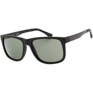 Guess GF0234 02N matzwart groene zonnebril | Sunglasses