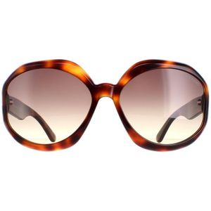 Tom Ford Georgia 02 FT1011 52B dark havana smoke gradient zonnebril