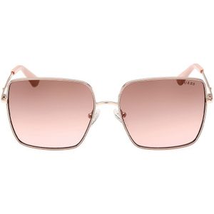 Guess - GU7866 32F - Zonnebril - Goud - Bruin - Metaal - Normaal Gearceerd