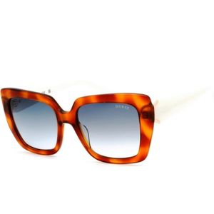 Guess - Gu 7889/S 53W - Zonnebril - Bruin - Acetaat - Blauwe Gradientlenzen
