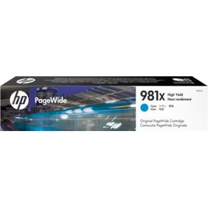 HP 981X originele cyaan high-capacity PageWide cartridge