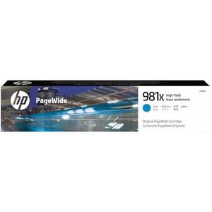 HP 981X High Yield Cyan Original PageWide Cartridge inktcartridge 1 stuk(s) Origineel Hoog (XL) rendement