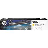 HP 981X High Yield Yellow Original PageWide Cartridge inktcartridge 1 stuk(s) Origineel Hoog (XL) rendement Geel
