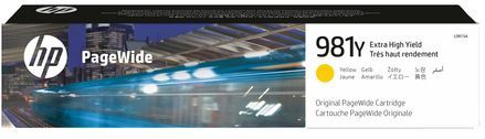 HP 981Y Extra High Yield Yellow Original PageWide Cartridge inktcartridge 1 stuk(s) Origineel Hoog (XL) rendement Geel