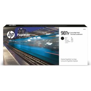 HP 981Y Extra High Yield Black Original PageWide Cartridge 20000pagina's Zwart