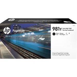 HP 981Y Extra High Yield Black Original PageWide Cartridge inktcartridge 1 stuk(s) Origineel Hoog (XL) rendement Zwart