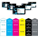 HP 727 300-ml Cyan DesignJet Ink Cartridge printkop