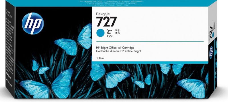 HP 727 300-ml Cyan DesignJet Ink Cartridge printkop