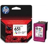 HP 651 (MHD dec-21) kleur (C2P11AE) - Inktcartridge - Origineel