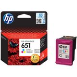 HP 651 (MHD dec-21) kleur (C2P11AE) - Inktcartridge - Origineel