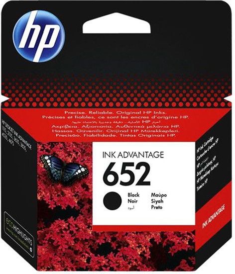 HP - 652 - Inktcartridge - Zwart - 6 ml
