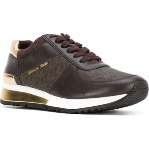 Michael Kors Allie Wrap Trainer Sneakers voor dames, bruin, 43.5 EU