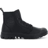 Palladium Pampa Zip Leather Ess Black leather shoes
