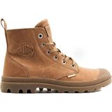 Palladium Pampa Zip Leather Dear Brown Wandelschoenen Heren