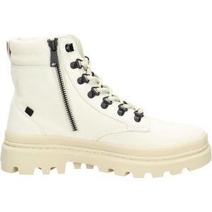 Palladium Pallatrooper Veterschoenen Hoog - gebroken wit