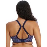 Elomi - Energise - Sportbeha - Marine Geo - Ondersteuning met Racerback Conversie