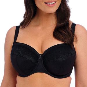 Fantasie - Illusion - Beugelbeha - Zwart - Volledige Dekking, Driedelige Beker met Zijsteun