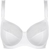 Fantasie Women's Illusion Underwire Side Support Full Coverage Bra, White, 30GG