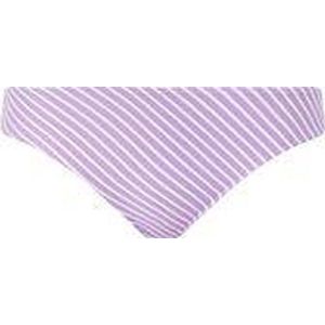 Beach Hut - Bikinibroekje - Cassis - Wit - Monochrome Streepprint