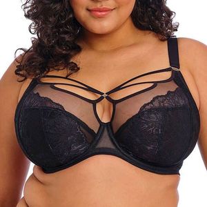 Elomi Vrouwen Brianna Strappy Onderdraad Plunge BH, zwart, 36K US, Zwart, 80K