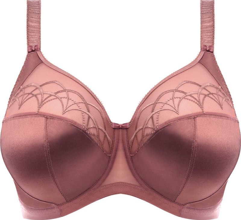 Elomi Cate 4030 Beugel Volledige Cup Gestreepte Ondersteunende BH, Rozenhout, 34