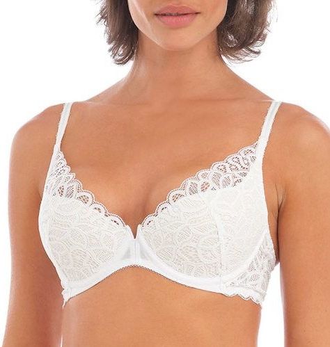 Wacoal Raffine Plunge Push-Up BH White Wit 70 A