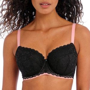 Freya - Offbeat - Damesbeugel Plunge Padded Bh - Zwart