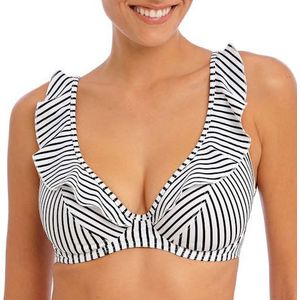 Freya JEWEL COVE UW HIGH APEX BIKINI TOP Dames Bikinitopje - Stripe Black - Maat 70F (EU)