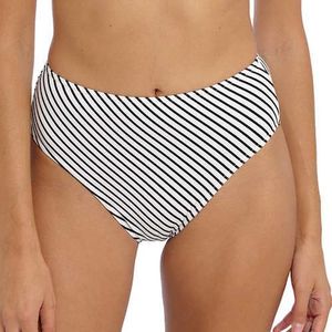 Freya JEWEL COVE HIGH WAIST BIKINI BRIEF Dames Bikinibroekje - Stripe Black - Maat L