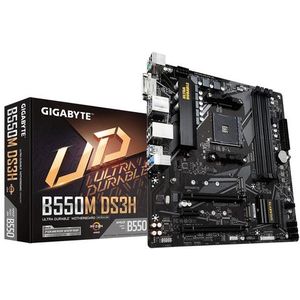GIGABYTE B550M DS3H moederbord AMD B550 Socket AM4 micro ATX