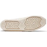 TOMS MOROCCAN CORCHET ALPARGATA platte mocassin voor dames, Gebroken wit