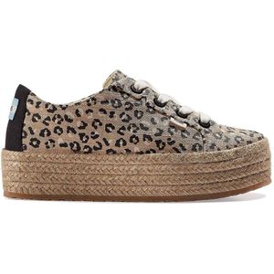 TOMS - Cassiah - Espadrille - Beige - Jute Gevlochten Zool