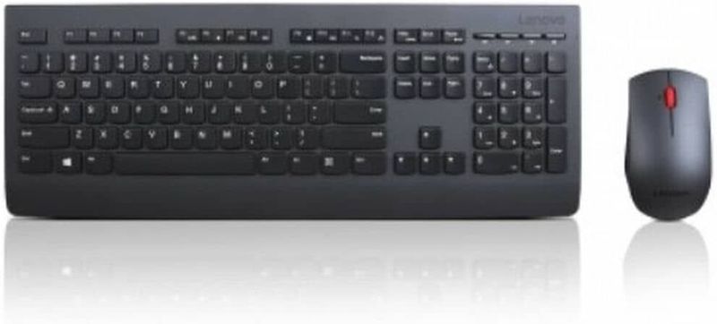 Lenovo 4X30H56823 toetsenbord Inclusief muis RF Draadloos Spaans Zwart