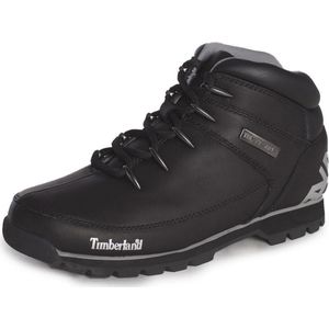 Veterboots - Zwart - Leer - Vetersluiting - Enkelhoog