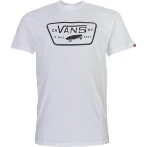 Vans t-Shirt Full Patch White Black V00qn8yb2-Heren