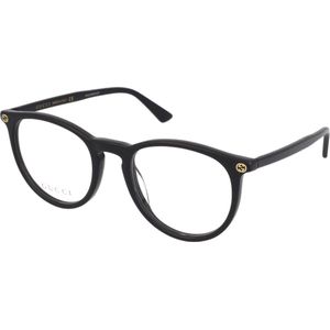 Gucci - GG0027O - Optische Monturen - Zwart - Plastic - Ronde