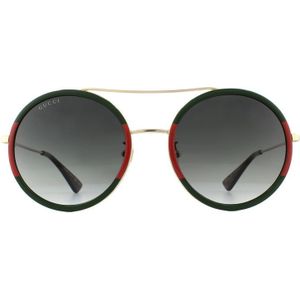 Gucci GG0061S Damen-Sonnenbrille Vollrand Panto Metall-Gestell, Gold