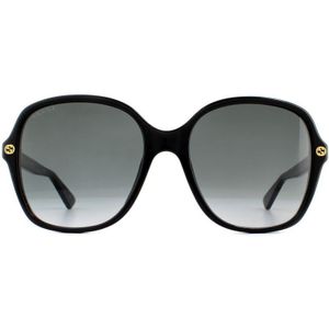 Gucci GG0092S 001 Dames Zonnebril Zwart Grijze Gradiënt | Sunglasses