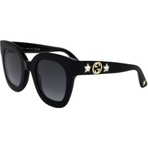 Gucci - GG0208S - Zonnebril - Zwart - Acetaat