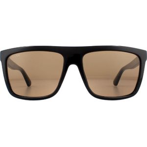 Gucci Iconische en tijdloze zonnebril , Black , Heren , Maat: 59 MM