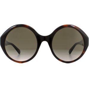 Gucci GG0797S 002 Dames Zonnebril Donker Havana Bruin Verloop | Sunglasses