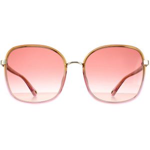 Chloe Square dames geel tot roze kristal vervagen en goudroze gradiënt Ch0031s Franky | Sunglasses