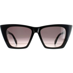 Alexander McQueen Cat Eye Dames Zwart Grijs AM0299S | Sunglasses