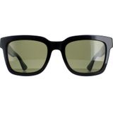 Gucci GG0001SN 002 Zwart En Groen Met Rode Streep Groene Zonnebril | Sunglasses