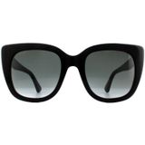 Gucci GG0163SN 001 Dames Zonnebril Zwart Grijze Gradiënt | Sunglasses